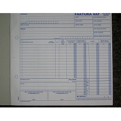 Faktura VAT samokopia 2/3 A4