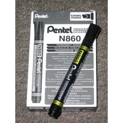 Marker Pentel N860 ścięty czarny