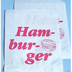 Koperta na hamburger foliowana duża